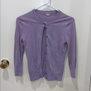 J. Crew Purple Cardigan
